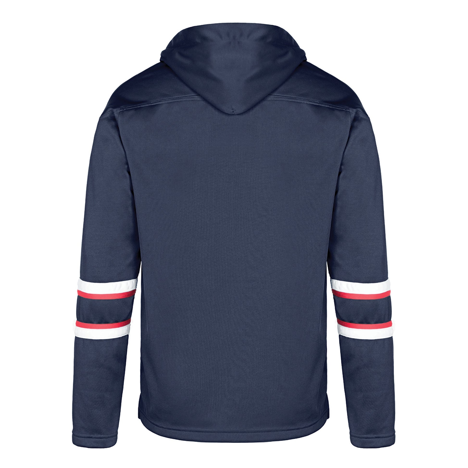 L00617 - Dangle - Adult Pullover Hockey Lace Hooded Sweatshirt - Fleece