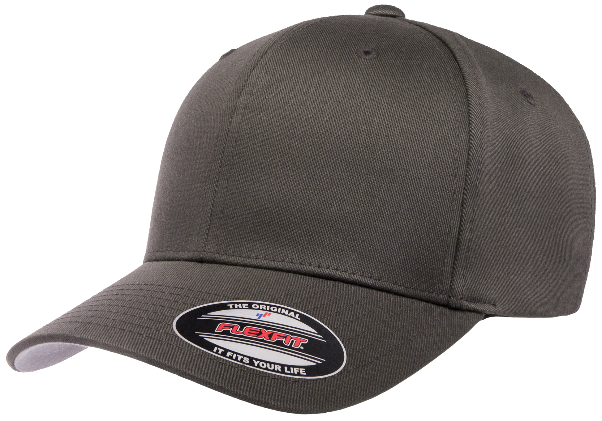 F06277 - FlexFit Wooly Combed Fitted Cap - Charcoal / S/M - Headwear