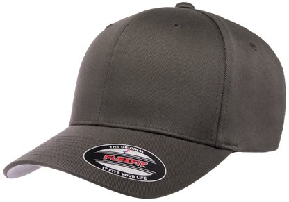 F06277 - FlexFit Wooly Combed Fitted Cap - Charcoal / S/M - Headwear