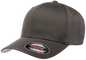 F06277 - FlexFit Wooly Combed Fitted Cap - Charcoal / S/M - Headwear