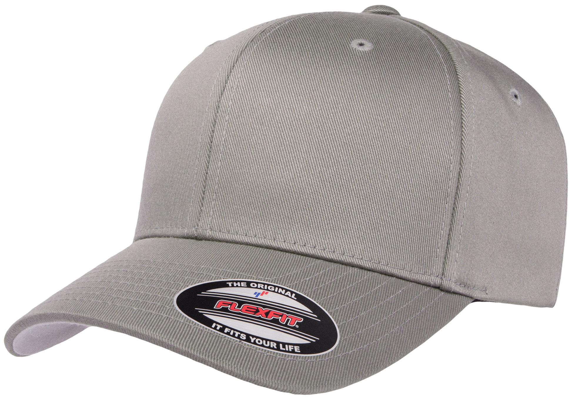 F06277 - FlexFit Wooly Combed Fitted Cap - Grey / S/M - Headwear