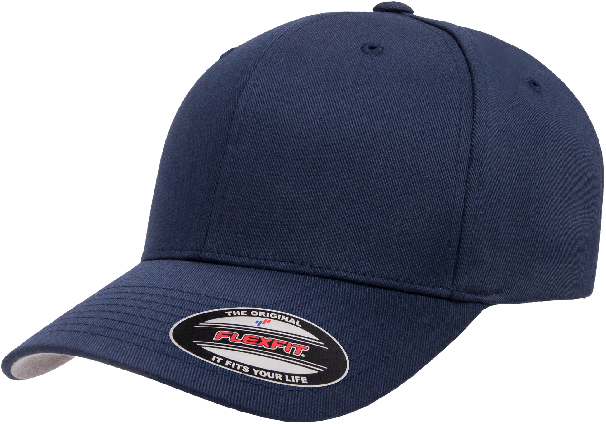 F06277 - FlexFit Wooly Combed Fitted Cap - Navy / S/M - Headwear