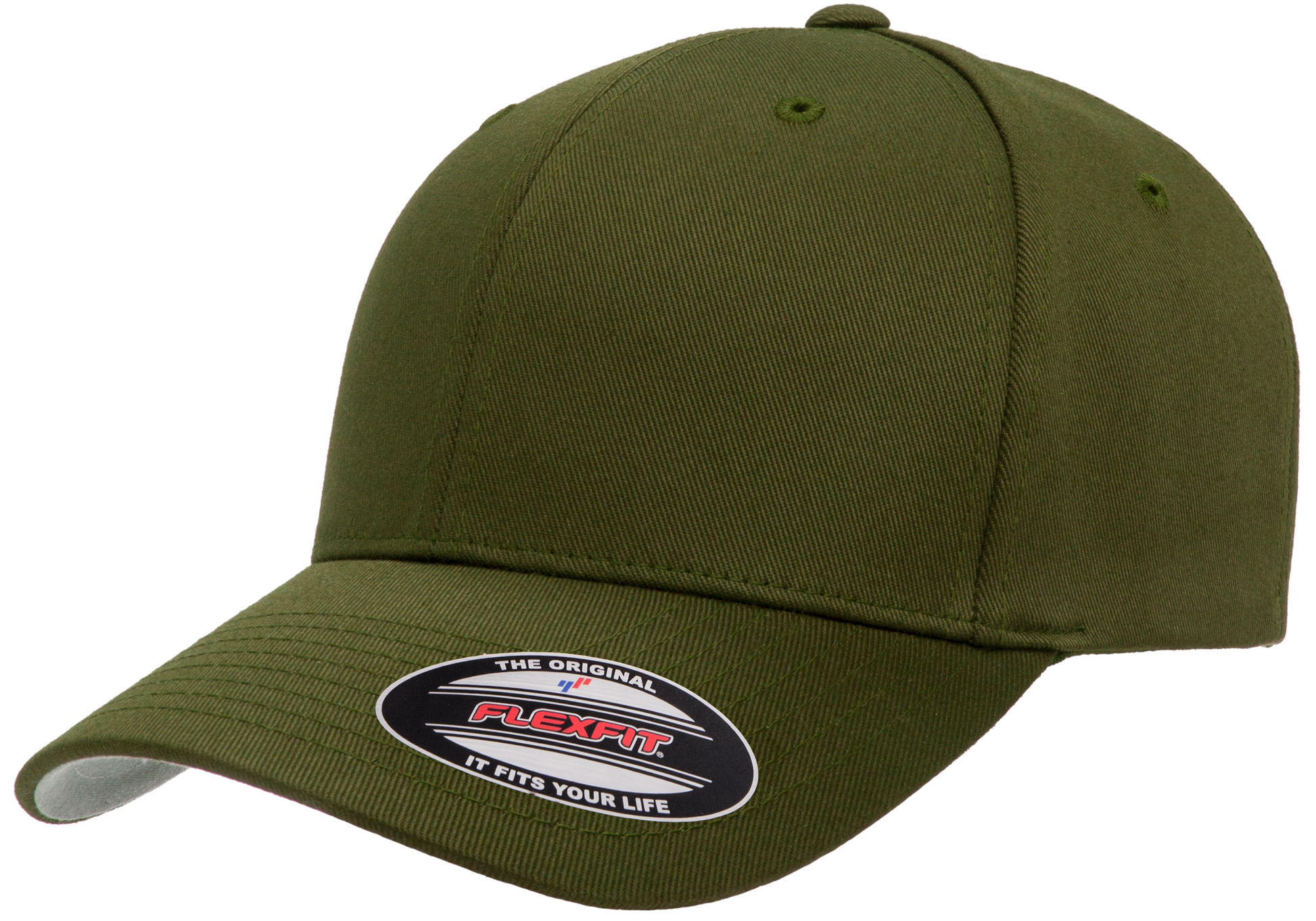 F06277 - FlexFit Wooly Combed Fitted Cap - Olive / S/M - Headwear