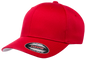F06277 - FlexFit Wooly Combed Fitted Cap - Red / S/M - Headwear