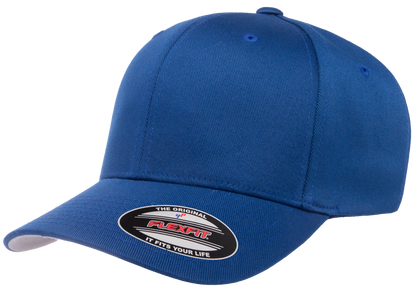 F06277 - FlexFit Wooly Combed Fitted Cap - Royal / S/M - Headwear