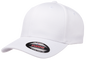 F06277 - FlexFit Wooly Combed Fitted Cap - White / S/M - Headwear