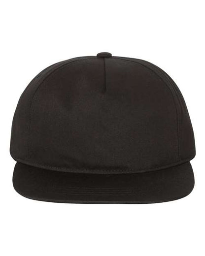Lightly-Structured Five-Panel Snapback Cap -  - 5766