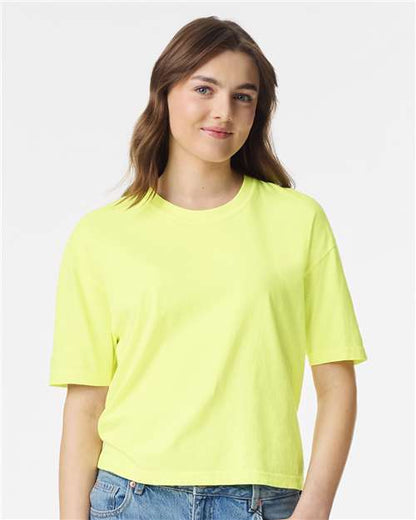 Women's Garment-Dyed Heavyweight Boxy T-Shirt -  - 6069