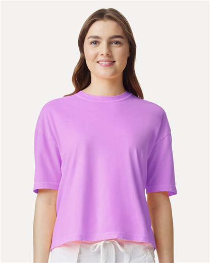 Women's Garment-Dyed Heavyweight Boxy T-Shirt -  - 6069