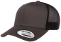 F6606T - YP Classics 2-Tone Snap Back Trucker Cap - Charcoal/Black - Headwear