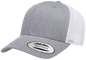 F6606T - YP Classics 2-Tone Snap Back Trucker Cap - Grey Heather/White - Headwear