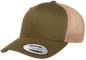 F6606T - YP Classics 2-Tone Snap Back Trucker Cap - Moss/Khaki - Headwear