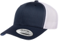 F6606T - YP Classics 2-Tone Snap Back Trucker Cap - Navy/White - Headwear