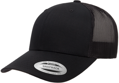 F06606 - YP Classics Snap Back Trucker Cap - Black - Headwear