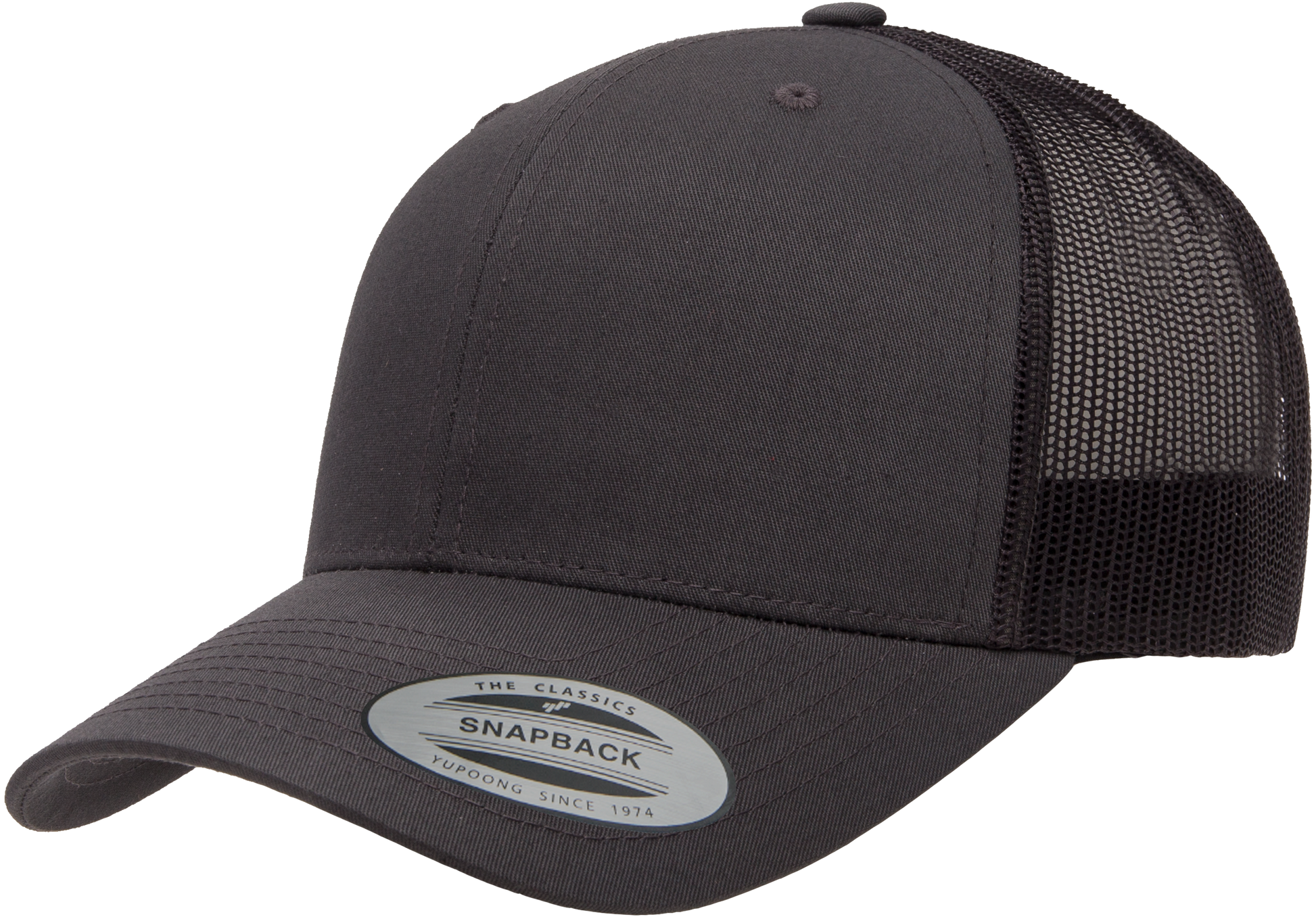 F06606 - YP Classics Snap Back Trucker Cap - Charcoal - Headwear
