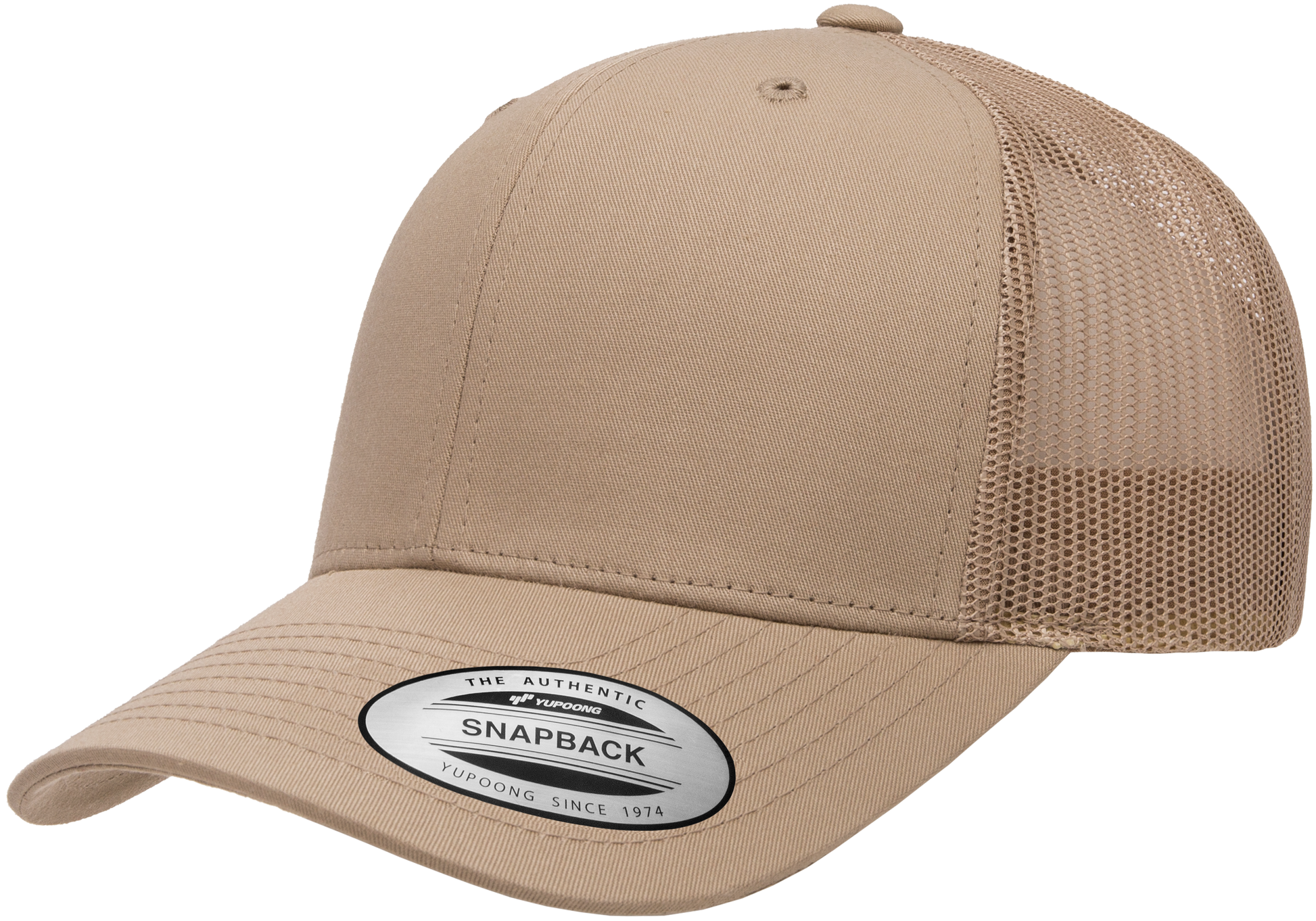 F06606 - YP Classics Snap Back Trucker Cap - Khaki - Headwear