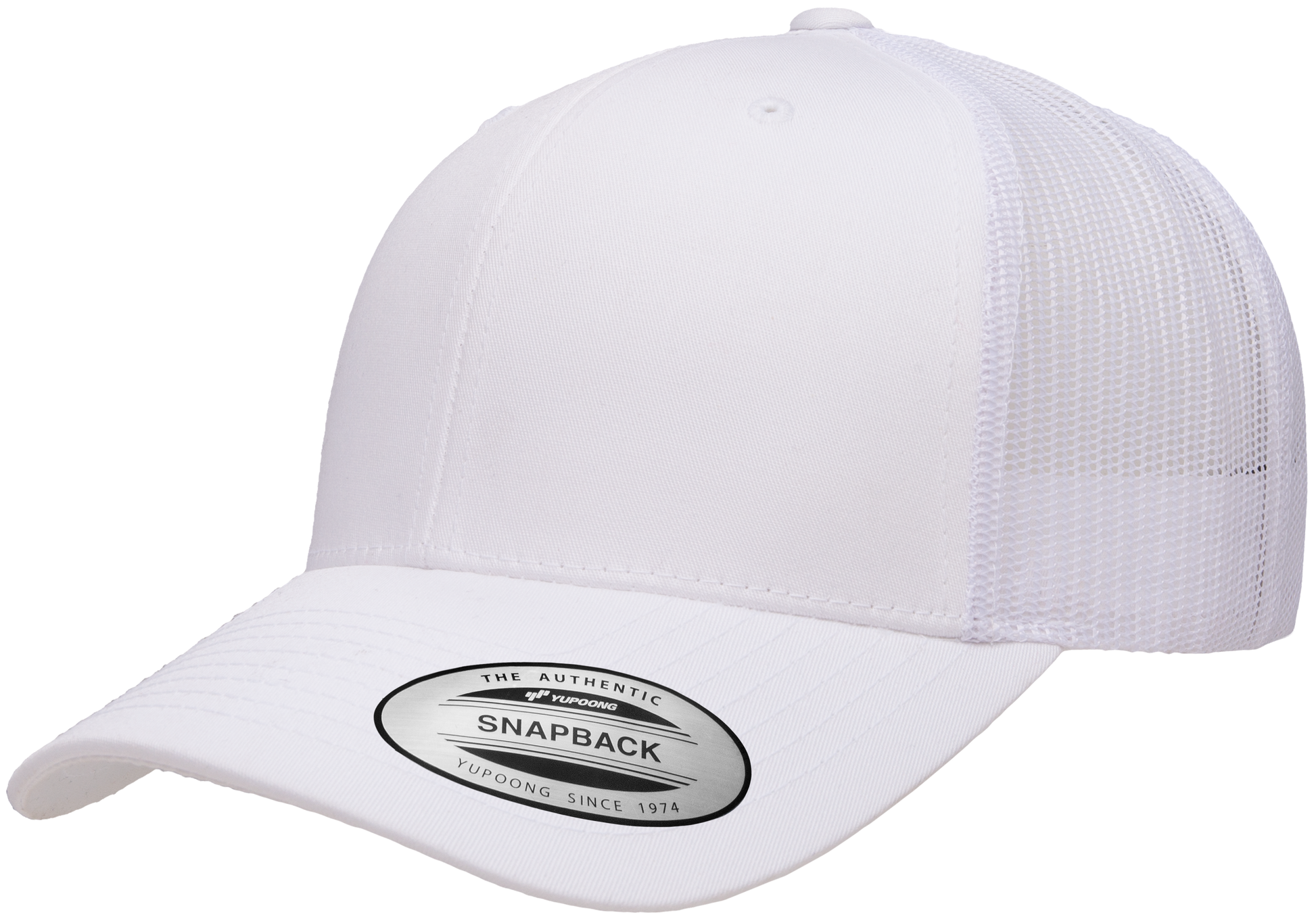 F06606 - YP Classics Snap Back Trucker Cap - White - Headwear