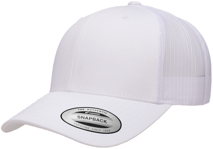 F06606 - YP Classics Snap Back Trucker Cap - White - Headwear