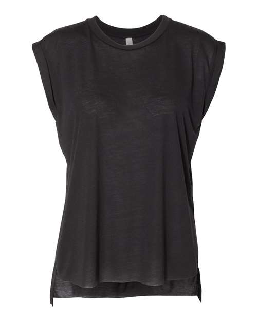 Women’s Flowy Rolled Cuffs Muscle Tee -  - 6175 - Toronto Screen Printing- Color