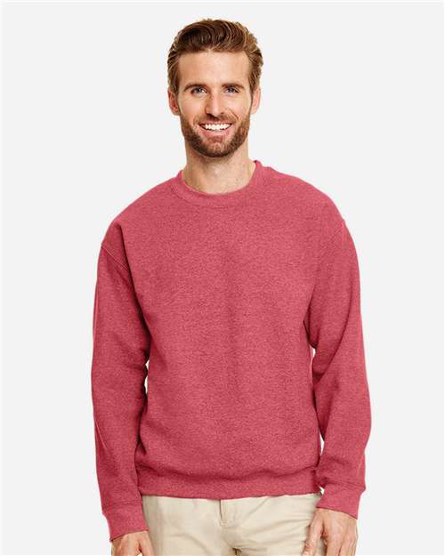 Unisex Heavy Blend™ Crewneck Sweatshirt - Heather Scarlet Red -  - 372