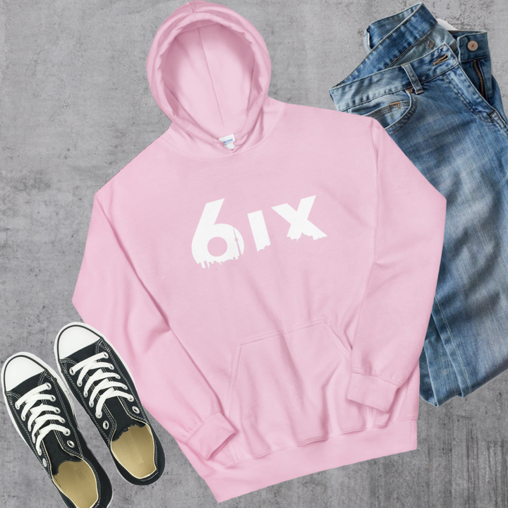 6ix Hoodie - Light Pink / S