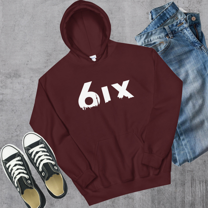 6ix Hoodie - Maroon / S