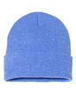 12" Solid Cuffed Beanie -  - 1411