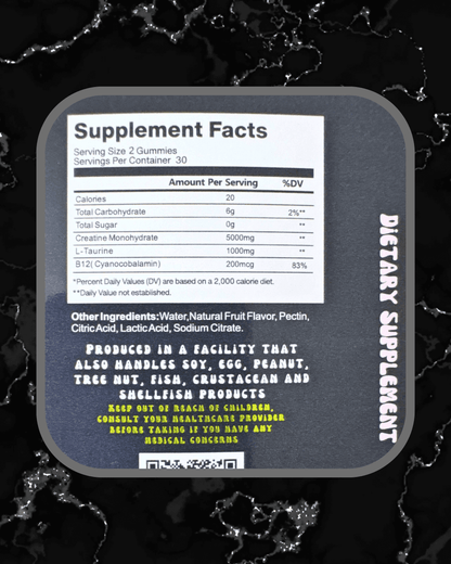 BulkBully Creatine Gummies - Strawberry