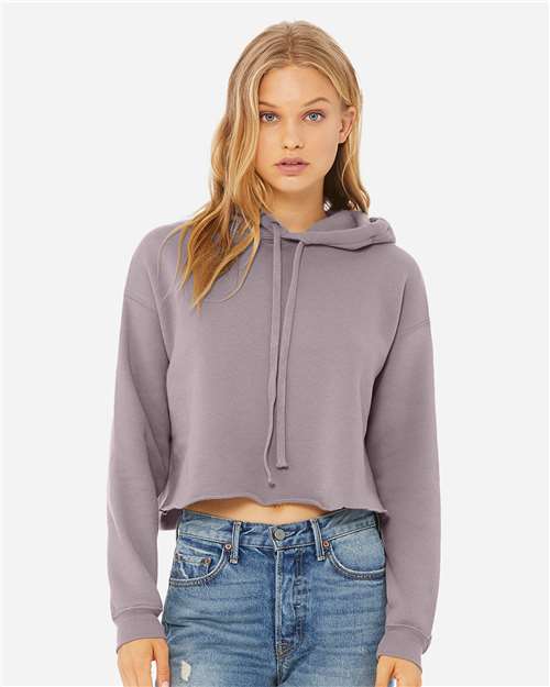Women's Crop Fleece Hoodie Sweatshirt -  - 6891