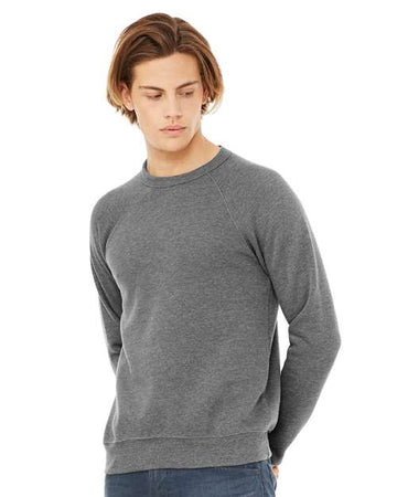 Unisex Sponge Fleece Raglan Crewneck Sweatshirt - Deep Heather -  - 2003