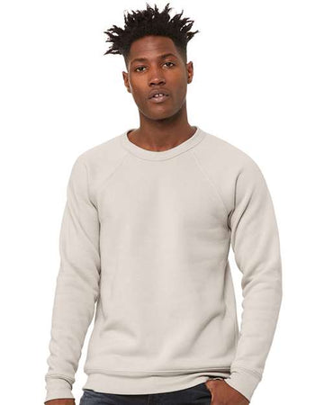 Unisex Sponge Fleece Raglan Crewneck Sweatshirt - Heather Dust -  - 2003