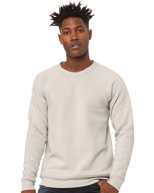 Unisex Sponge Fleece Raglan Crewneck Sweatshirt - Heather Dust -  - 2003
