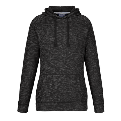 L00741 - Anaheim - Ladies Pullover Hooded Sweatshirt - Black Heather / XS / Fleece
