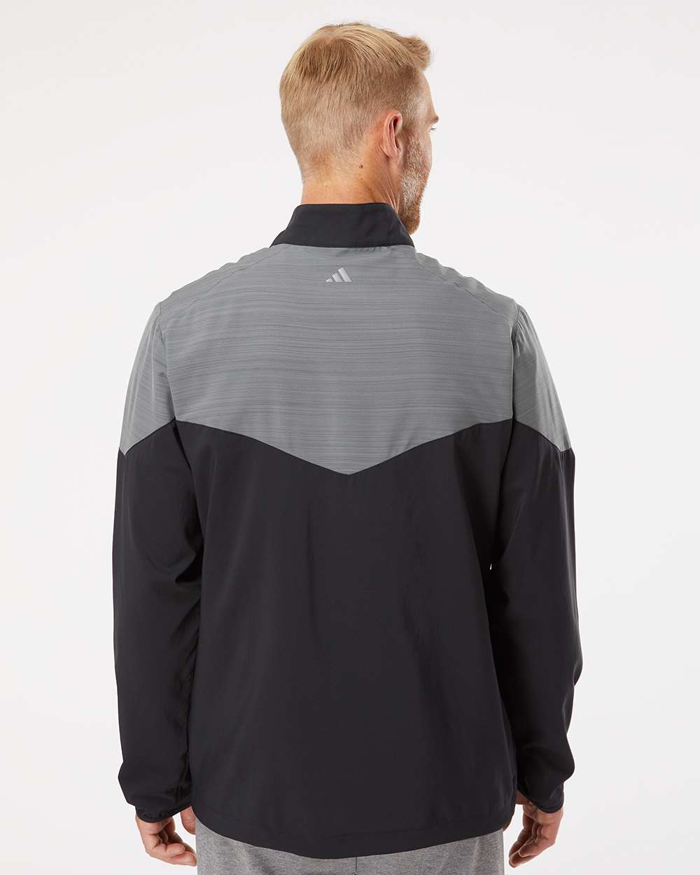 Adidas Heather Chevron Quarter-Zip Windshirt A546