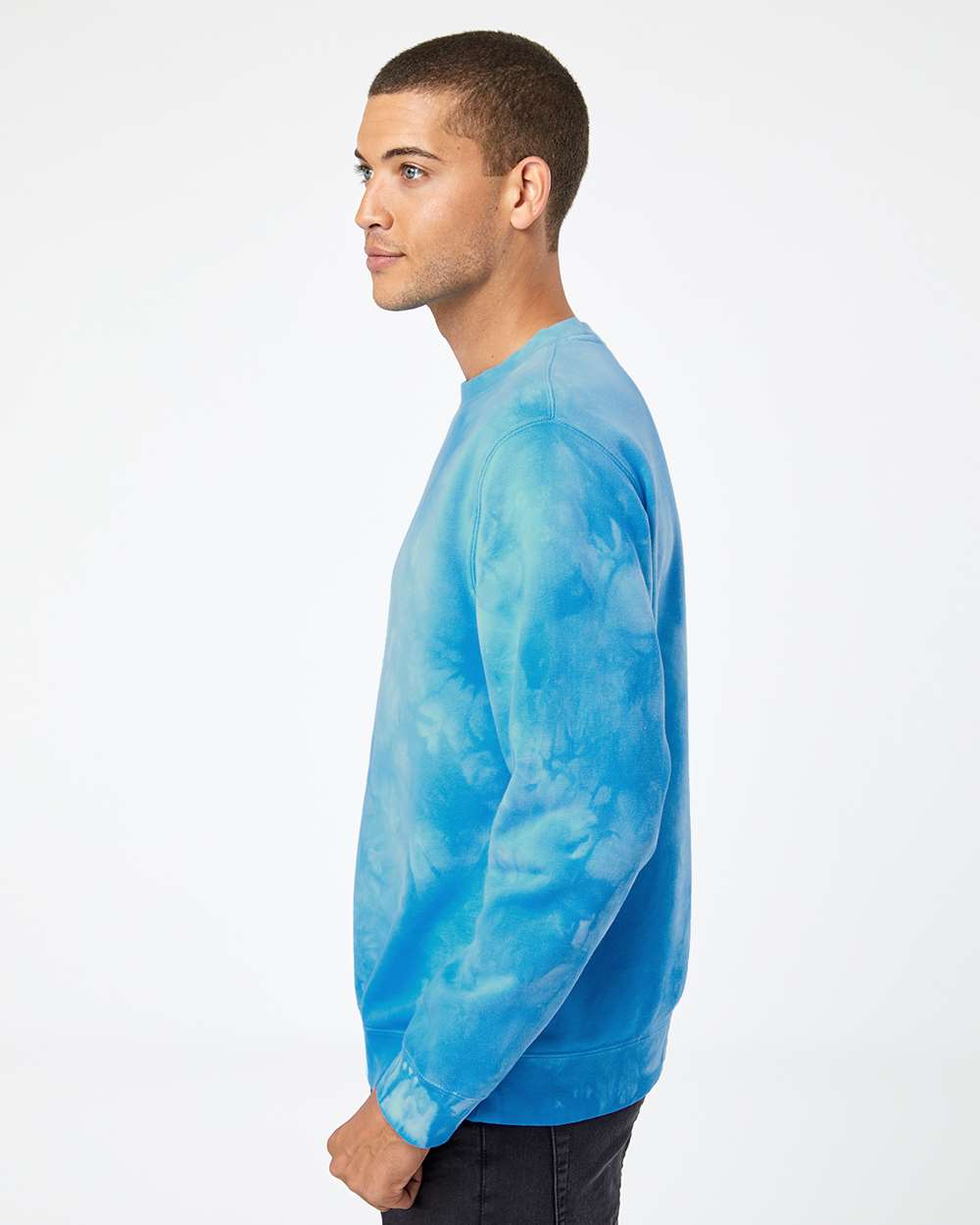 Independent Trading Co. Midweight Tie-Dyed Crewneck Sweatshirt PRM3500TD