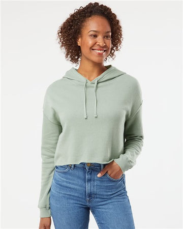 Women’s Lightweight Crop Hooded Sweatshirt -  - 7788