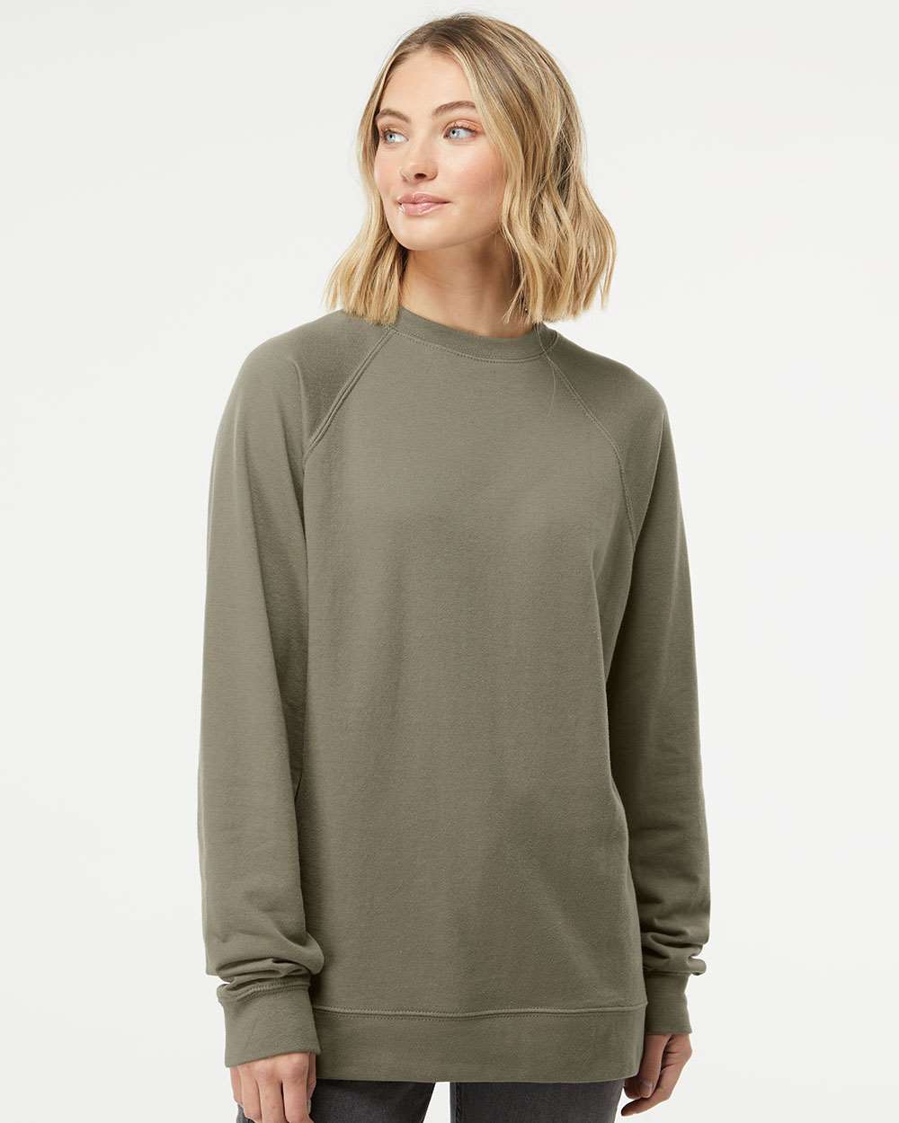 Independent Trading Co. Icon Lightweight Loopback Terry Crewneck Sweatshirt SS1000C