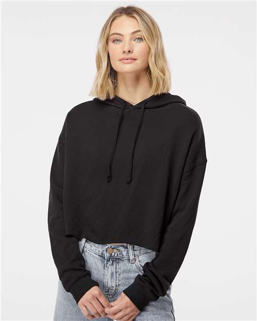 Women’s Lightweight Crop Hooded Sweatshirt -  - 7788