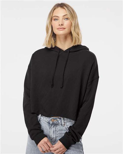 Women’s Lightweight Crop Hooded Sweatshirt -  - 7788