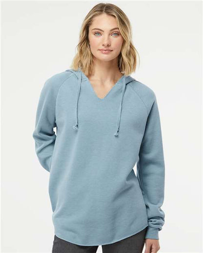 Women’s Lightweight California Wave Wash Hooded Sweatshirt -  - 7789