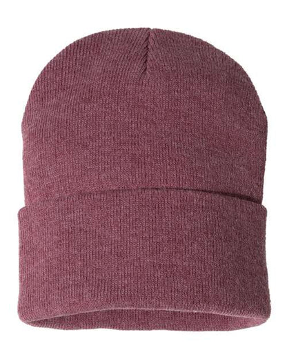 12" Solid Cuffed Beanie -  - 1411