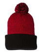 12" Speckled Pom-Pom Cuffed Beanie -  - 8158