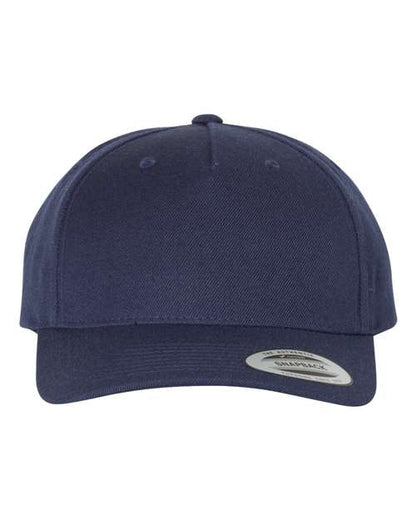 Premium Five-Panel Curved Bill Snapback Cap -  - 8160