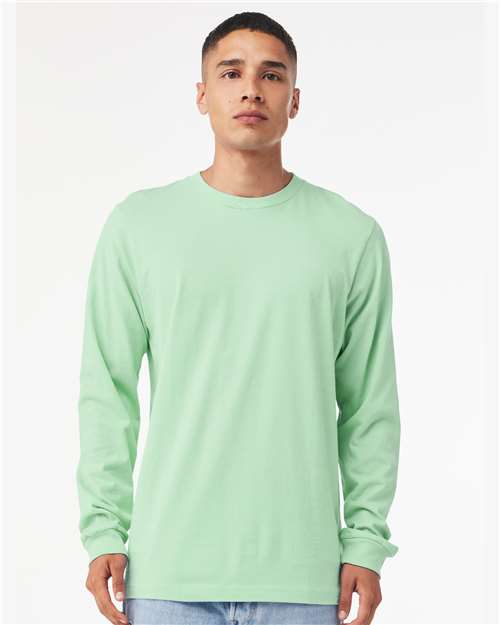 Unisex Jersey Long Sleeve Tee - Mint -  - 123