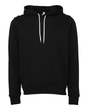 Unisex Sponge Fleece Hoodie Sweatshirt - DTG Black -  - 2768
