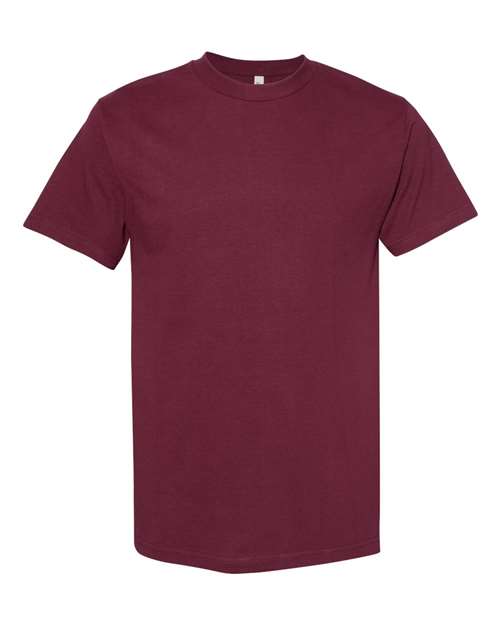 Heavyweight Cotton Tee - Burgundy