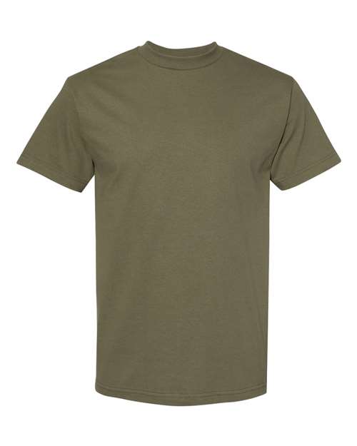 Unisex Heavyweight Cotton Tee - Military Green -  - 8168