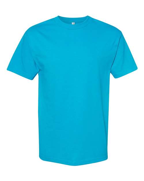 Unisex Heavyweight Cotton Tee - Turquoise -  - 8168