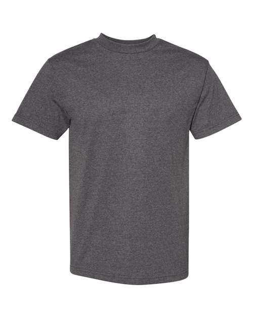 Heavyweight Cotton Tee - Heather Charcoal