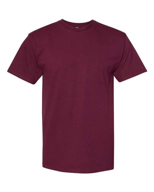 Midweight Cotton Tee - Burgundy